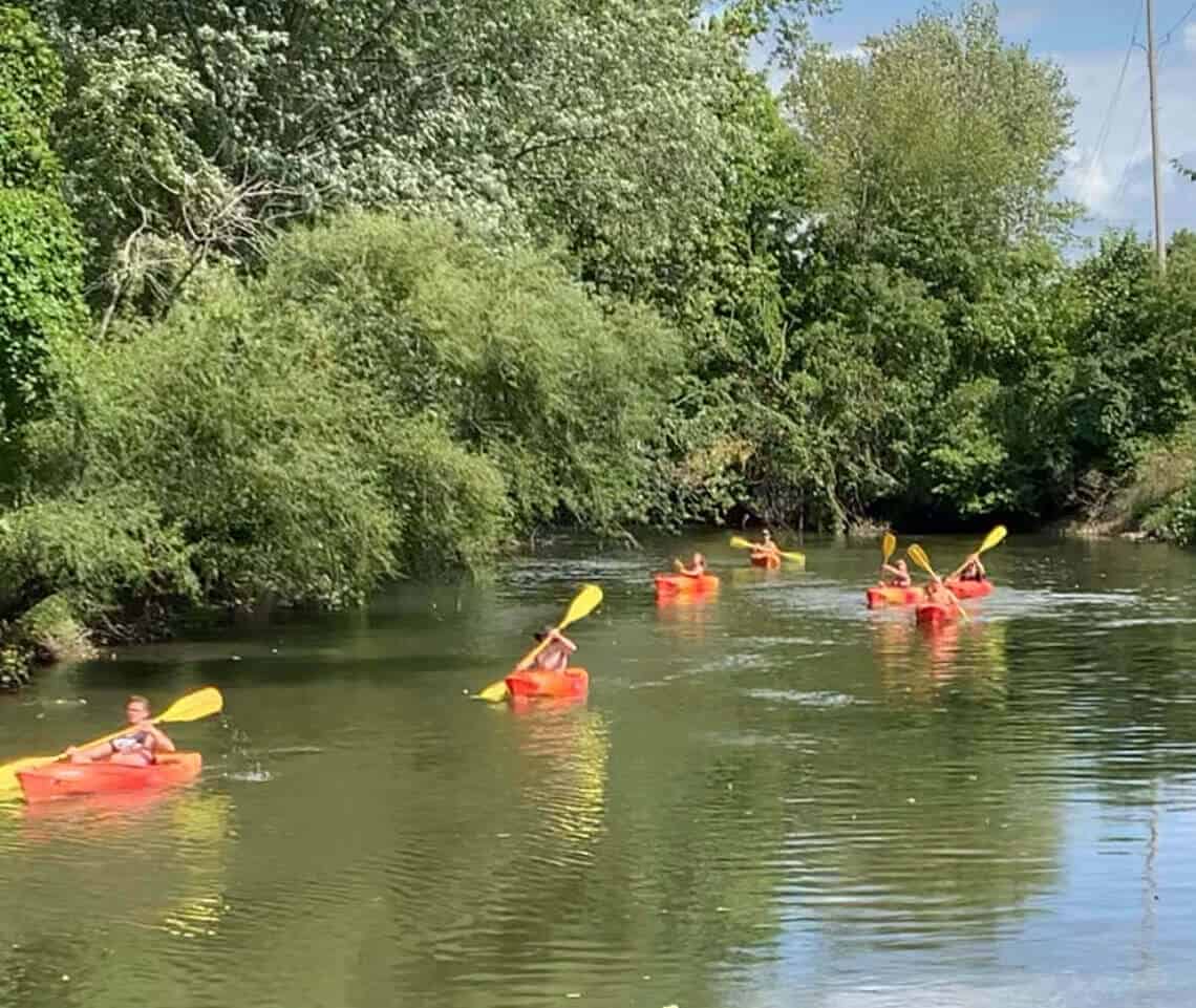 Kayaking down the Thornapple - Hastings, MI